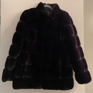 Reversible Faux Fur Jacket - Size M